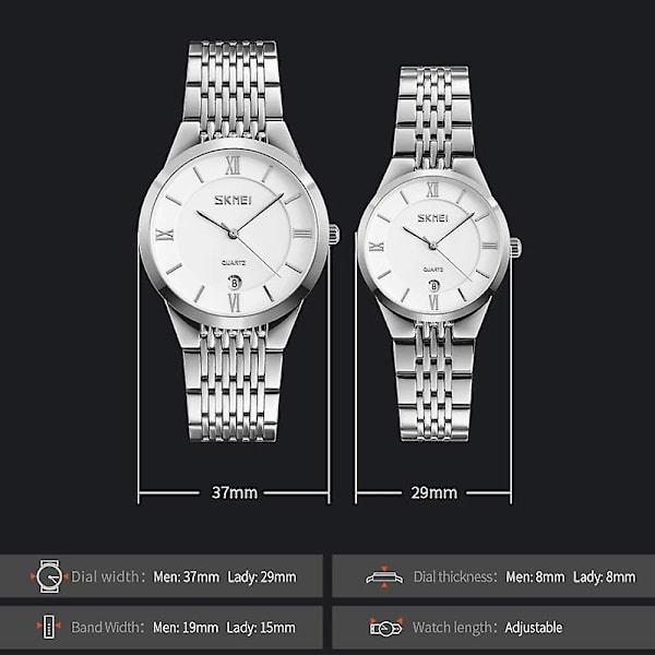Skmei 9139 Vattentät Watch För Damsilver Not Specified