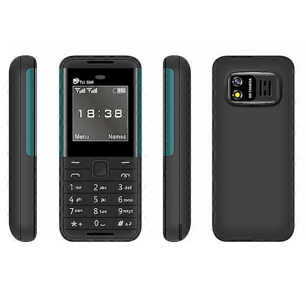 BM5310 1,33-tommer Mini Triple SIM Standby Bar Telefon Bærbar 2G Mobiltelefon Multicolor Style D