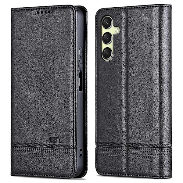 AZNS Fodral för Samsung Galaxy A16 5G/A16 4G, Plånboksfodral i PU-läder med Kohudstextur - Grön Multicolor Black