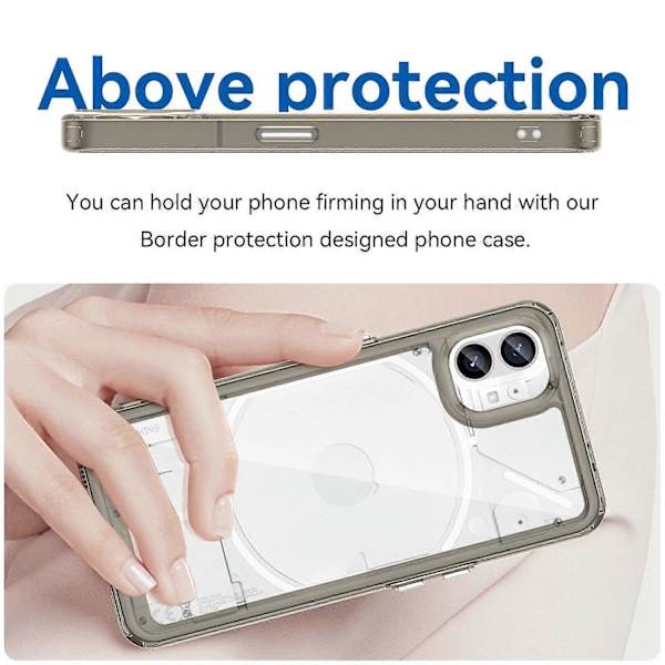 Telefonfodral för Nothing phone (1) 5G, Reptåligt Hybrid TPU+Akryl Baksida Multicolor Style F