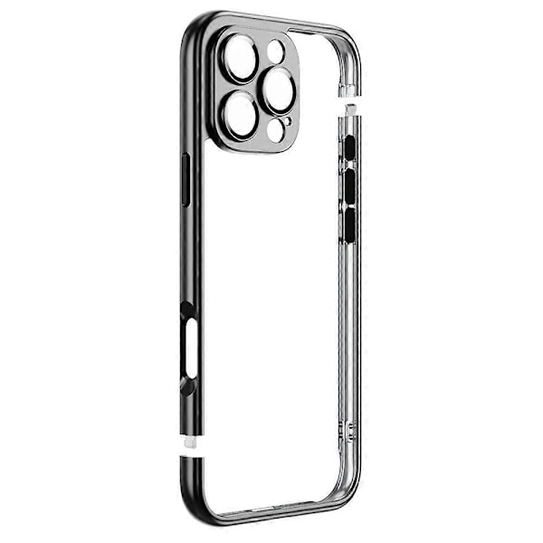 iPhone 16 Pro Max -puskurikotelo, galvanointi, kova PC-suojakuori ja kameran linssisuoja Multicolor Style B
