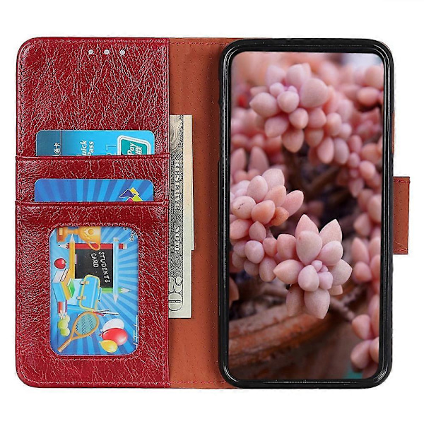 För Samsung Galaxy A15 4G Fodral Nappa Textur Delat Läder Telefonställ Skydd med Plånbok Multicolor Style B
