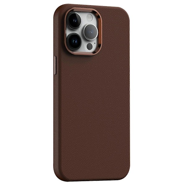 Til iPhone 12 Pro Max Case PC+PU Læder Anti-Drop Telefon Cover Kompatibel med MagSafe Multicolor Style B