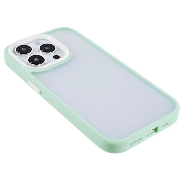 FULEXIN Skal för iPhone 15 Pro, hudvänlig yta, färgglad TPU-ram + PC Stöttåligt Skydd Multicolor Style C