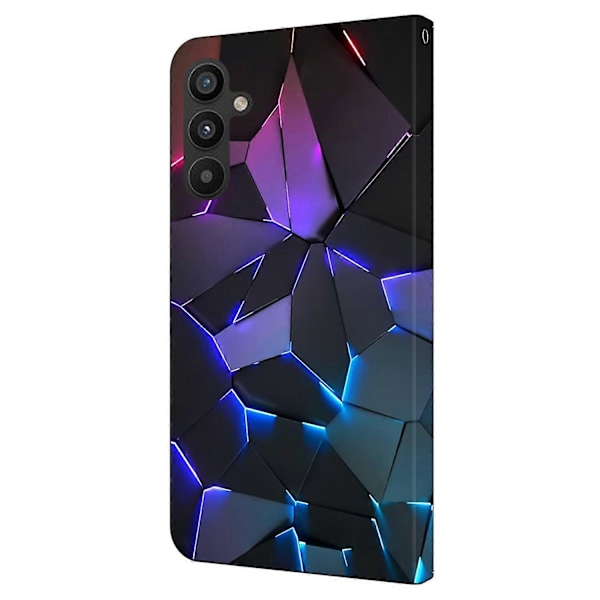 Til Samsung Galaxy A34 5G Etui Mønster Trykt Beskyttende Cover TPU+PU Læder Flip Telefon Etui Multicolor Style G