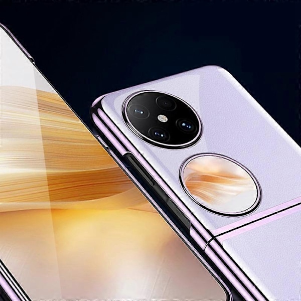 GKK Genomskinligt Skal för Huawei Pocket 2 Elektroplätering Hårt PC Slim Telefonfodral Multicolor Style C