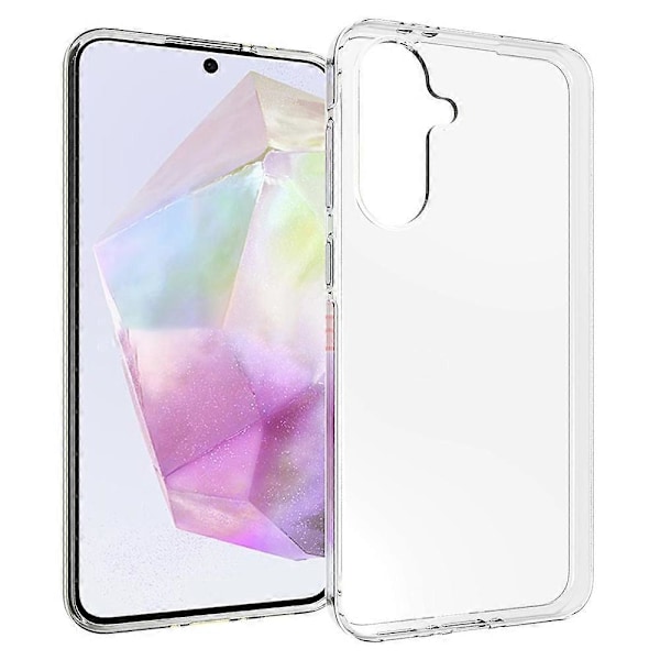 För Samsung Galaxy A36 5G Transparent Telefonfodral Vattenmärkesresistent TPU Baksida