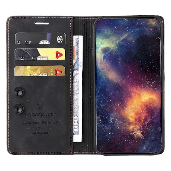 006 Serie Til iPhone 15 Pro Max Cover PU Læder Foldbart Stativ Telefon Cover Multicolor Style A