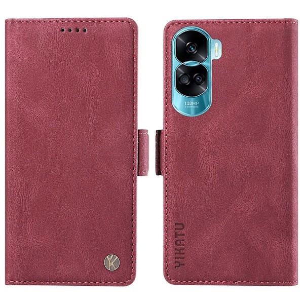YIKATU YK-005 PU Læder Etui med Støttefod og Pung til Honor 90 Lite 5G/X50i 5G - Hudvenlig Multicolor Style F