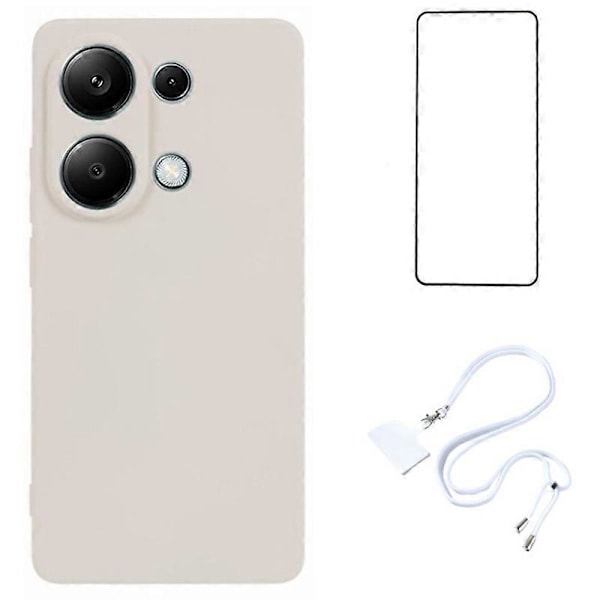 WANLONFENG RB1 -sarja Xiaomi Redmi Note 13 Pro 4G/Poco M6 Pro 4G TPU -kotelolle näytönsuojalla Multicolor Style D