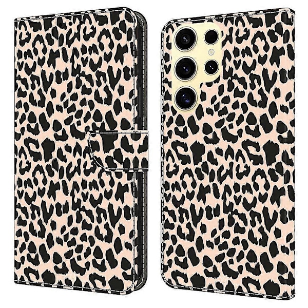 Til Samsung Galaxy S25 Ultra Etui Mønster Trykt Beskyttende Cover TPU+PU Læder Flip Telefon Etui Multicolor Style A