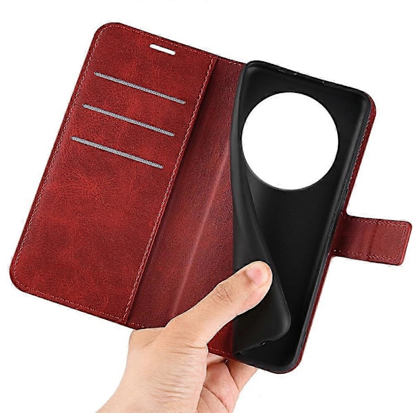 Til Xiaomi Poco C75 4G/Redmi 14R 5G/14C 4G Stand Case Anti-Scratch Kalvetekstur Læder Telefon Cover Multicolor Style C
