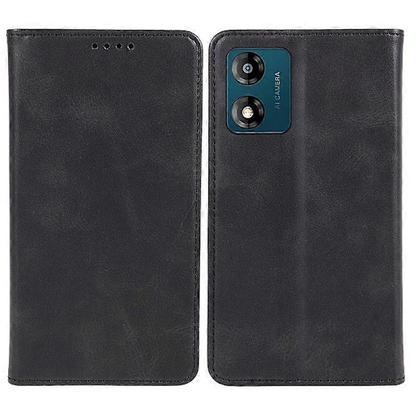 Nahkainen puhelinkotelo Motorola Moto E13 4G:lle, vasikannahkakuvioinen lompakkoteline, iskunkestävä suojus Multicolor Style A