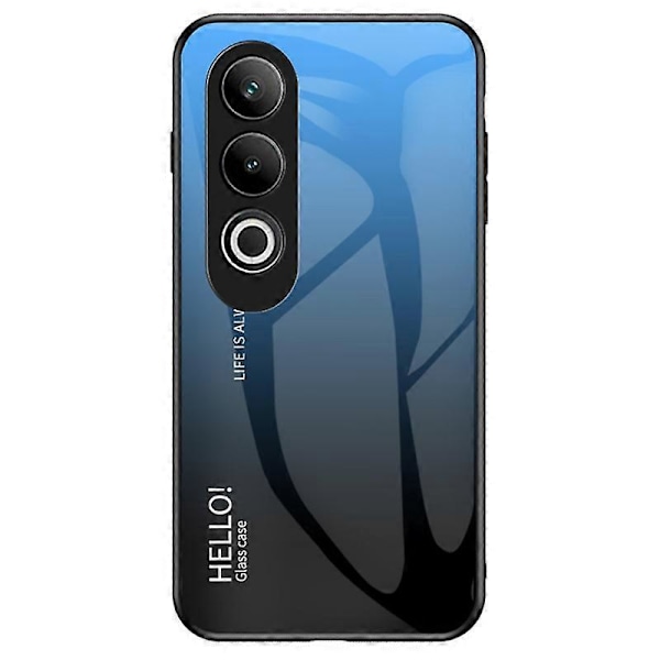 Til OnePlus Nord CE4 5G Etui Hærdet Glas Gradient Farve Telefon Cover Multicolor Style G