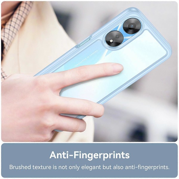 Puhelinkuori Oppo A58 5G:lle, pölytiivis TPU+akryylipuhelinkotelo, suojakuori Multicolor Style C