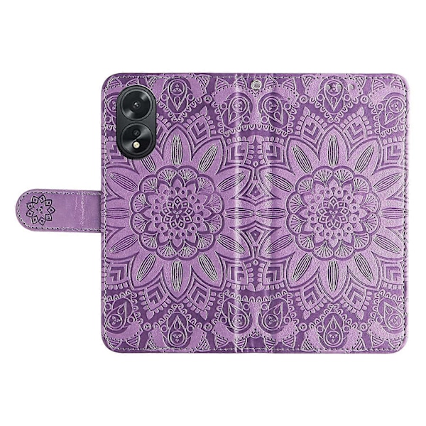 För Oppo A38 4G Fodral Plånbok Slim-Fit PU Läder Magnetiskt Telefonskal Multicolor Style C