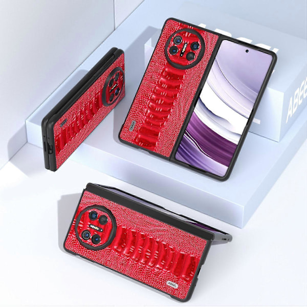 Skal för Huawei Mate X5 Krokodiltextur Äkta Läder+TPU+PC Mobilskal Multicolor Style D