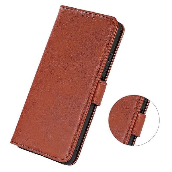 Til Samsung Galaxy A05 4G Etui Ko Læder Tekstur Anti-Ridse Læder Telefon Stand Cover Wallet Multicolor Style D