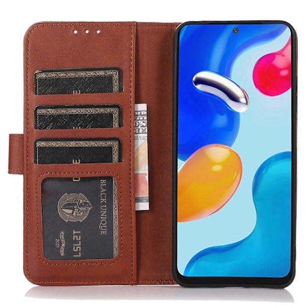 Til Samsung Galaxy A05 4G Etui Ko Læder Tekstur Anti-Ridse Læder Telefon Stand Cover Wallet Multicolor Style D