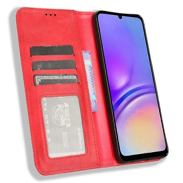 Samsung Galaxy A05 4G -puhelin kotelo, iskunkestävä PU-nahkainen lompakkokotelo jalustalla Multicolor Style C