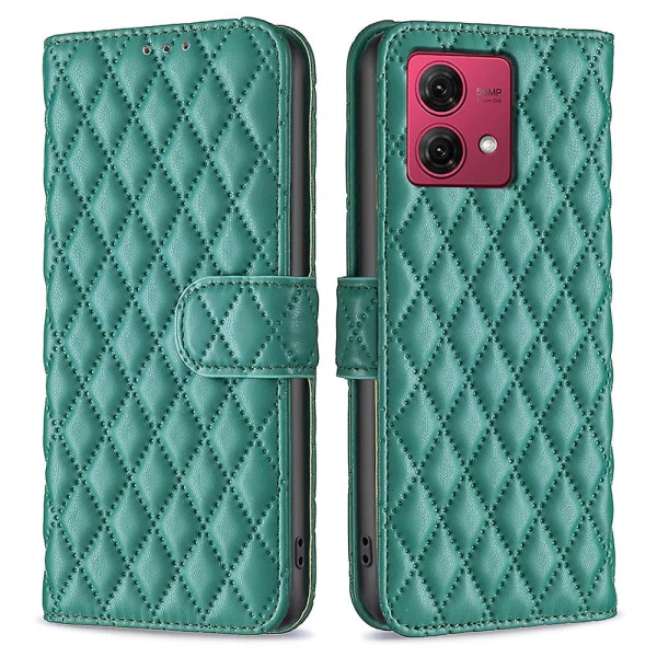 För Motorola Moto G84 5g Case Plånbok tryckt cover Green