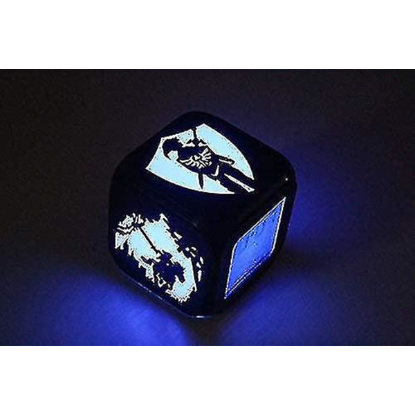 Wekity Firkantet LED, Kubisk med Legend Of Zelda Silhuet, Farverig Lysende, Zelda Digital, Farve