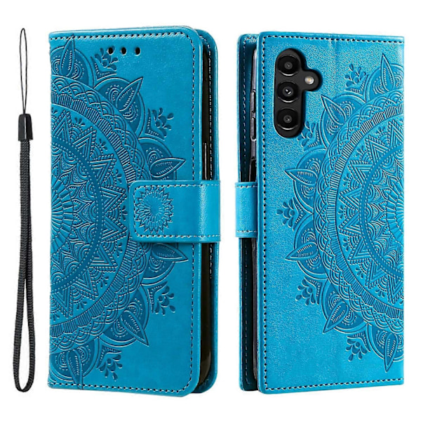 Fodral för Samsung Galaxy A16 5G/A16 4G, präglat Totem PU Läder Plånbok Ställ Telefonskal Multicolor Style B