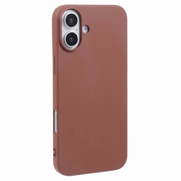 X-LEVEL Skal för iPhone 16 Plus, Mjukt TPU-skal med Flytande Silikontextur - Titanium Gold