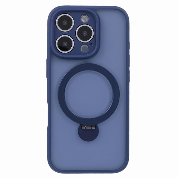 iPhone 16 Pro -kotelo, yhteensopiva MagSafe-yhteensopivan mattapintaisen TPU+PC-pyörivän jalustan kanssa Multicolor Style C