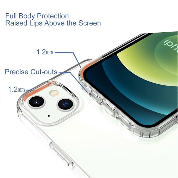 iPhone 13 6.1 tuuman GW18 Ohut TPU-kotelo Iskunkestävä Suojapuhelinkuori Multicolor Style C