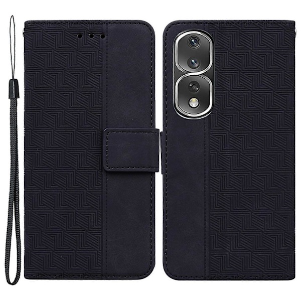 Honor 80 Pro 5G -puhelimen suojakuori, täysi suoja, painettu nahkainen puhelinkotelo jalustalla ja lompakolla Multicolor Style A
