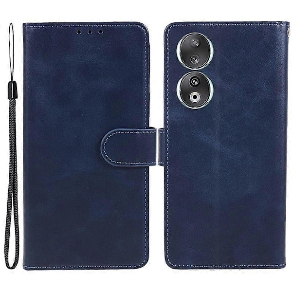 Honor 90 Vasikannahkakuvioinen nahkainen puhelinkotelo magneettilukolla, lompakkotelineellä ja putoamissuojalla Multicolor Style D