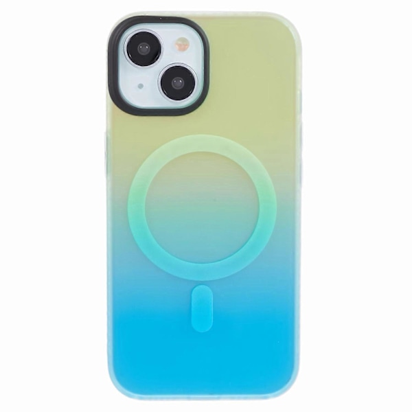 MP-serien för iPhone 13 Kompatibel med MagSafe IMD TPU+Akryl Telefonskal Multicolor Gradient Blue