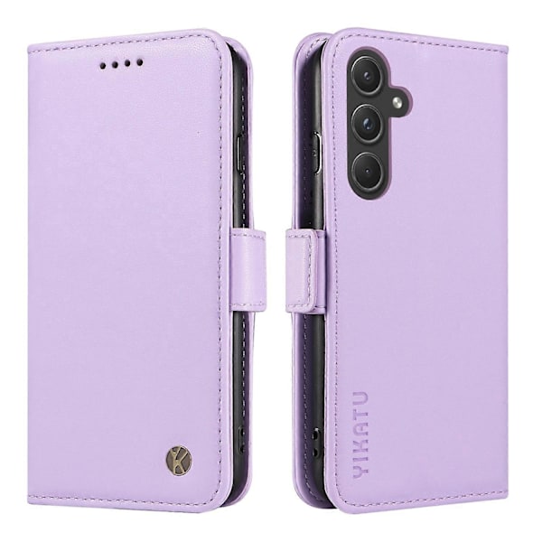 YIKATU YK-003 Plånboksfodral i Läder med Magnetlås för Samsung Galaxy A55 5G Multicolor Light Purple