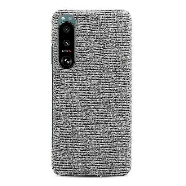 KSQ Tygbelagd Plast Välskyddande Baksida Skal för Sony Xperia 5 III 5G Multicolor Style C