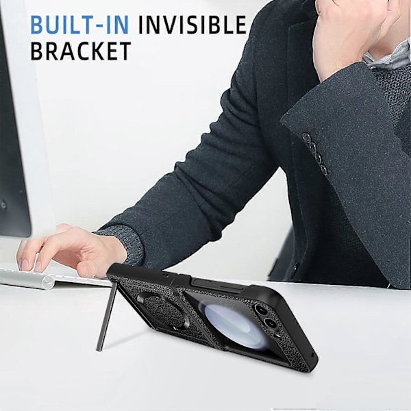Til Samsung Galaxy Z Flip5 5G Støtteben Cover Hård PC Telefon Cover Kompatibel med MagSafe Multicolor Style E