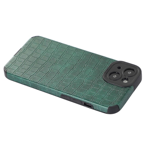 Skal för iPhone 13 Slim-Fit Krokodiltextur PU Läder+TPU Telefonskydd Multicolor Style D