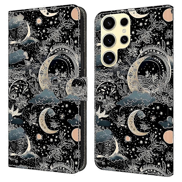 Samsung Galaxy S25 Ultra -kotelo PU-nahkainen lompakkopuhelinkotelo jalustalla Multicolor Style N