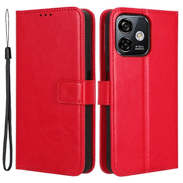 För Ulefone Note 16 Pro Folio Flip Telefonfodral PU Läder Ställ Plånboksfodral Multicolor Style D