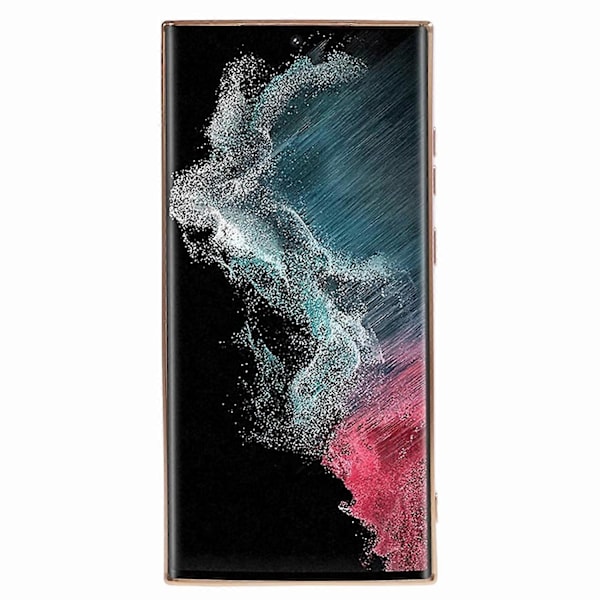 Til Samsung Galaxy S23 Ultra Blankt Telefoncover 6D Elektropletterede Kanter Blødt TPU Cover Multicolor Style A