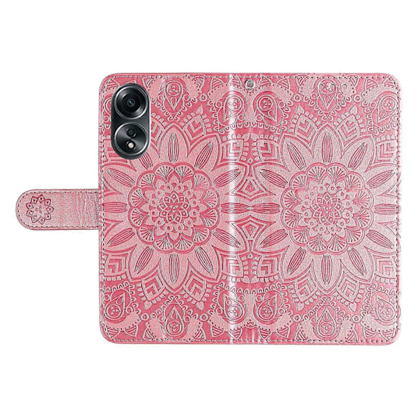 Mobilskal för Oppo A58 4G, Plånboksfodral PU Läder Solros Tryckt Telefonskal Multicolor Style E