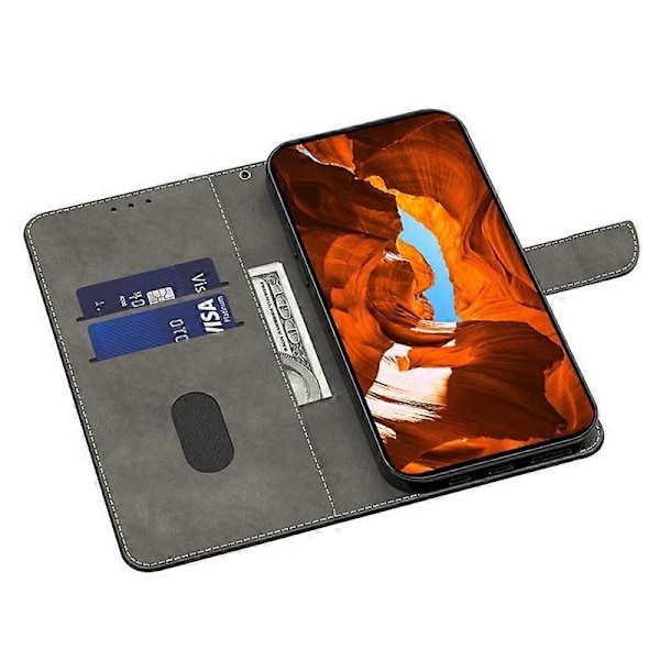 Skal för iPhone 16 Mönstertryckt Skyddande Fodral TPU+PU Läder Flip Telefonfodral Multicolor Style E