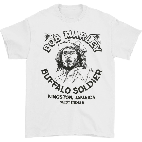 Bob Marley Buffalo Soldier Illustrated T-shirt Kläder XL