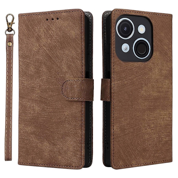 Pung etui til itel A50C A669L RFID-blokering PU læder cover stativ visning Multicolor Style B