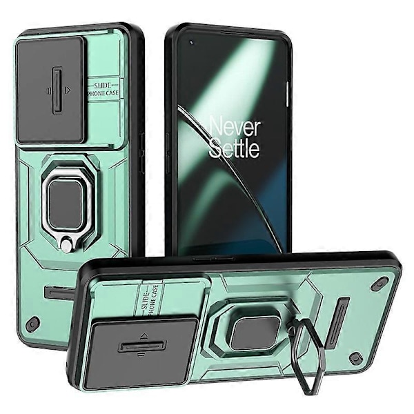 OnePlus 11 5G -kotelo, liukulinssisuoja, rengaspidike, PC+TPU-puhelinkuori Multicolor Style B