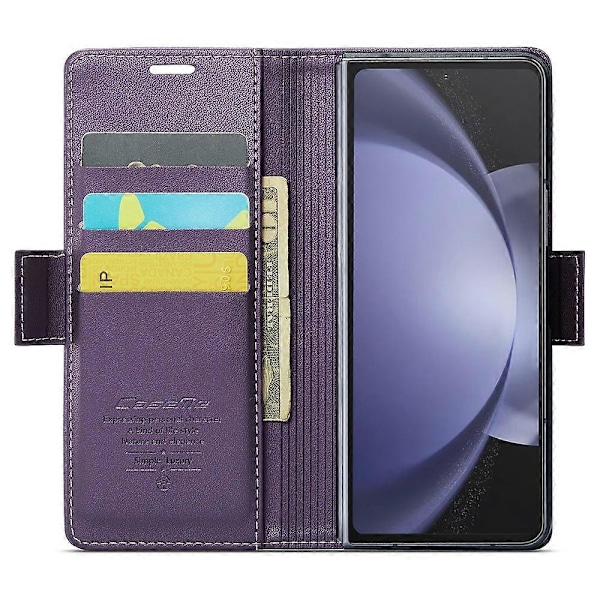 CASEME 023-serien För Samsung Galaxy Z Fold5 5G RFID-blockerande Plånbok Läderfodral Telefonställ Skydd Multicolor Style B