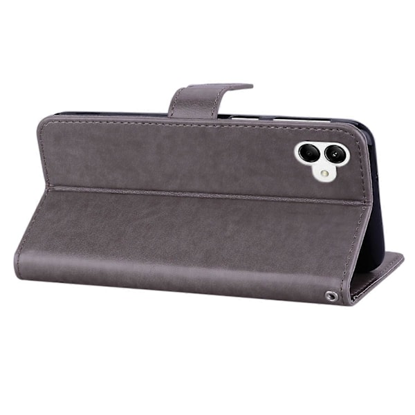 Til Samsung Galaxy A05 4G Etui Ugle Præget PU Læder Anti-drop Telefon Wallet Cover Multicolor Style E