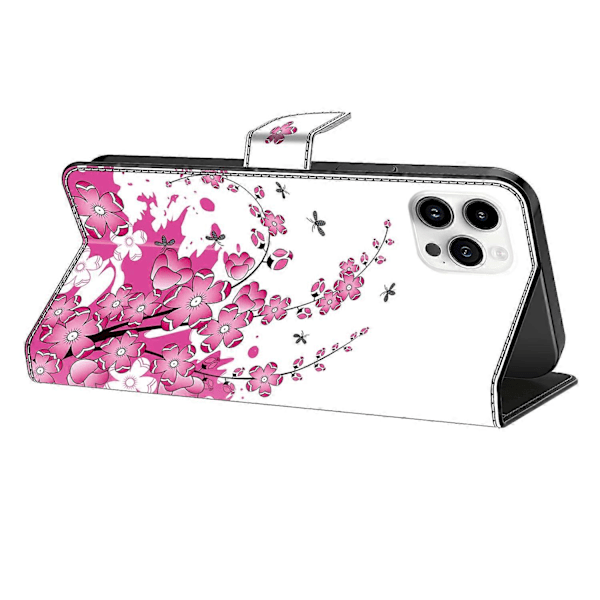iPhone 16 Pro -kotelo PU-nahkainen lompakkokotelo seisontatoiminnolla Multicolor Style C