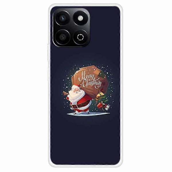 TPU Telefoncover til Honor Play 60 Plus 5G/200 Smart 5G/Play 9T/X7c 4G Festligt Julemønster Multicolor Style H