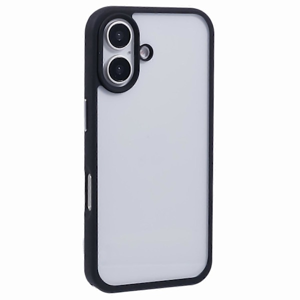 For iPhone 16 Deksel TPU+PC Krystallklar Bakside med Snorhull Multicolor Style B